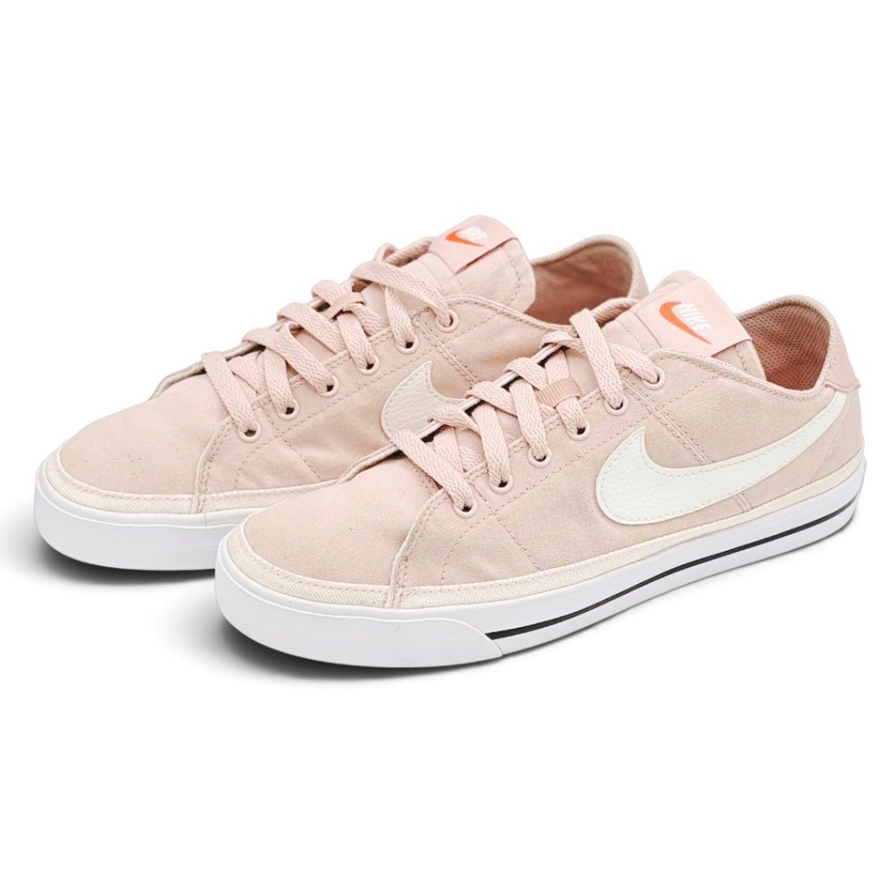 Nike Court Legacy Canvas Shoes Women's 9 Pink Oxford White Casual Low CZ0294-602